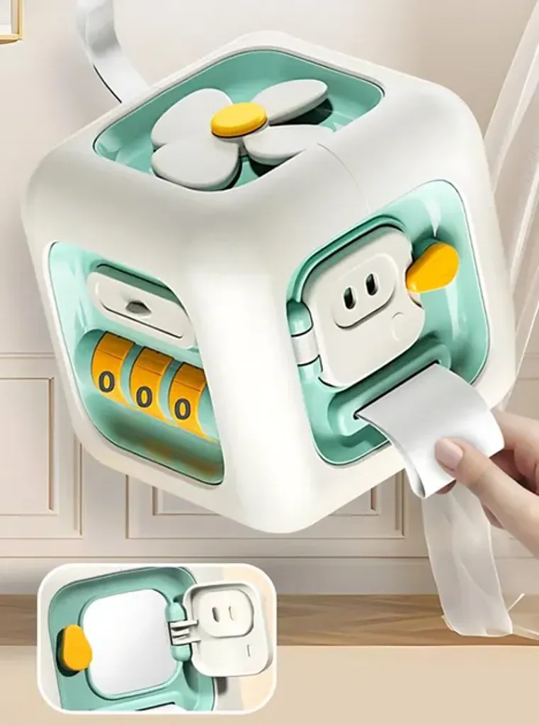 Бізі куб для дітей Hexa Baby LS-208 Baisi розвиваюча іграшка 6-в-1 для малюків від 6 місяців зелена