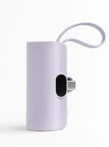 Міні павербанк BOXUY BY-M148 5000 мАг маленька кишенькова зарядка для смартфонів, зовнішній портативний акумулятор для фіолетовий подорожей