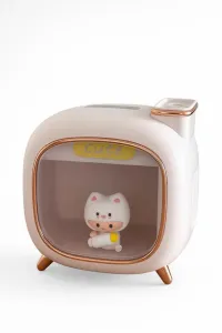 Дитячий зволожувач повітря з підсвічуванням та іграшкою TV Baby нічник арома дифузор з LED підсвіткою рожевий