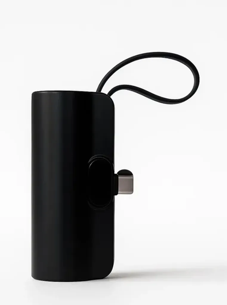 Міні павербанк BOXUY BY-M148 5000 мАг маленька кишенькова зарядка для смартфонів, зовнішній портативний акумулятор для подорожей чорний