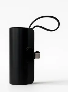 Міні павербанк BOXUY BY-M148 5000 мАг маленька кишенькова зарядка для смартфонів, зовнішній портативний акумулятор для подорожей чорний