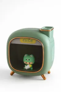 Дитячий зволожувач повітря з підсвічуванням та іграшкою TV Baby нічник арома дифузор з LED підсвічуванням зелений