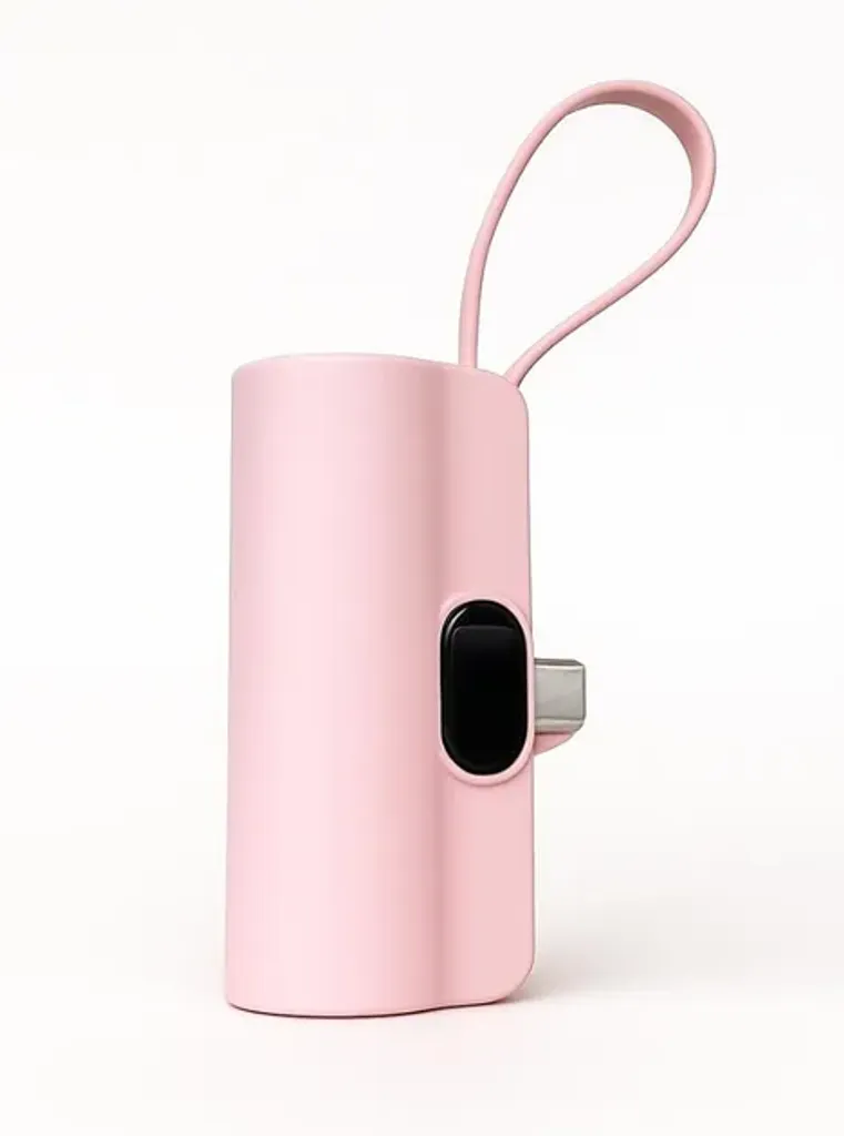 Міні павербанк BOXUY BY-M148 5000 мАг маленька кишенькова зарядка для смартфонів, зовнішній портативний акумулятор для рожевий подорожей