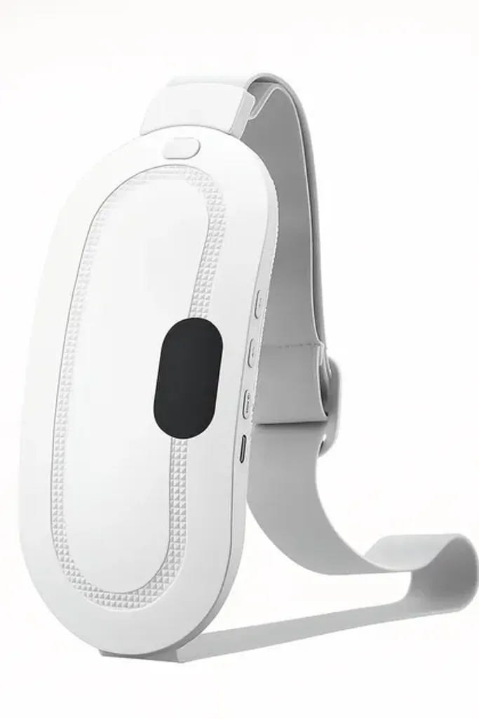 Менструальна грілка з підігрівом A-PHP01 Пояс для зняття болю в животі та спині для жінок 3 режими нагрівання білий