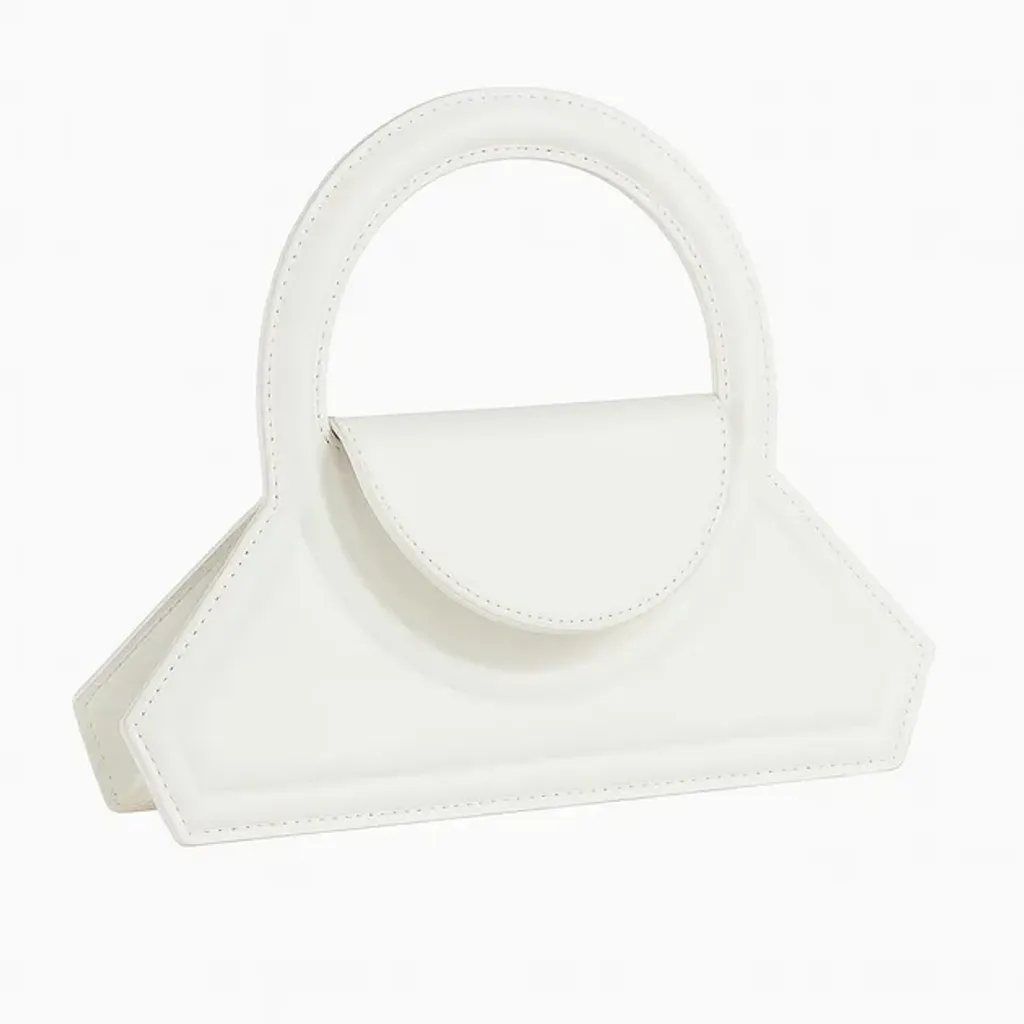 Жіноча модна сумка через плече 2025 MIRA дизайнерська сумочка в однотонному стилі літня колекція ПУ шкіра white