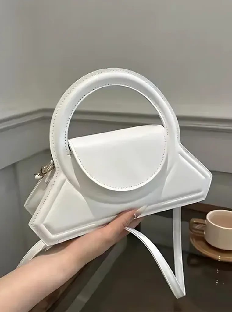 Жіноча модна сумка через плече 2025 MIRA дизайнерська сумочка в однотонному стилі літня колекція ПУ шкіра white