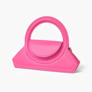 Жіноча модна сумка через плече 2025 MIRA дизайнерська сумочка в однотонному стилі літня колекція ПУ шкіра pink